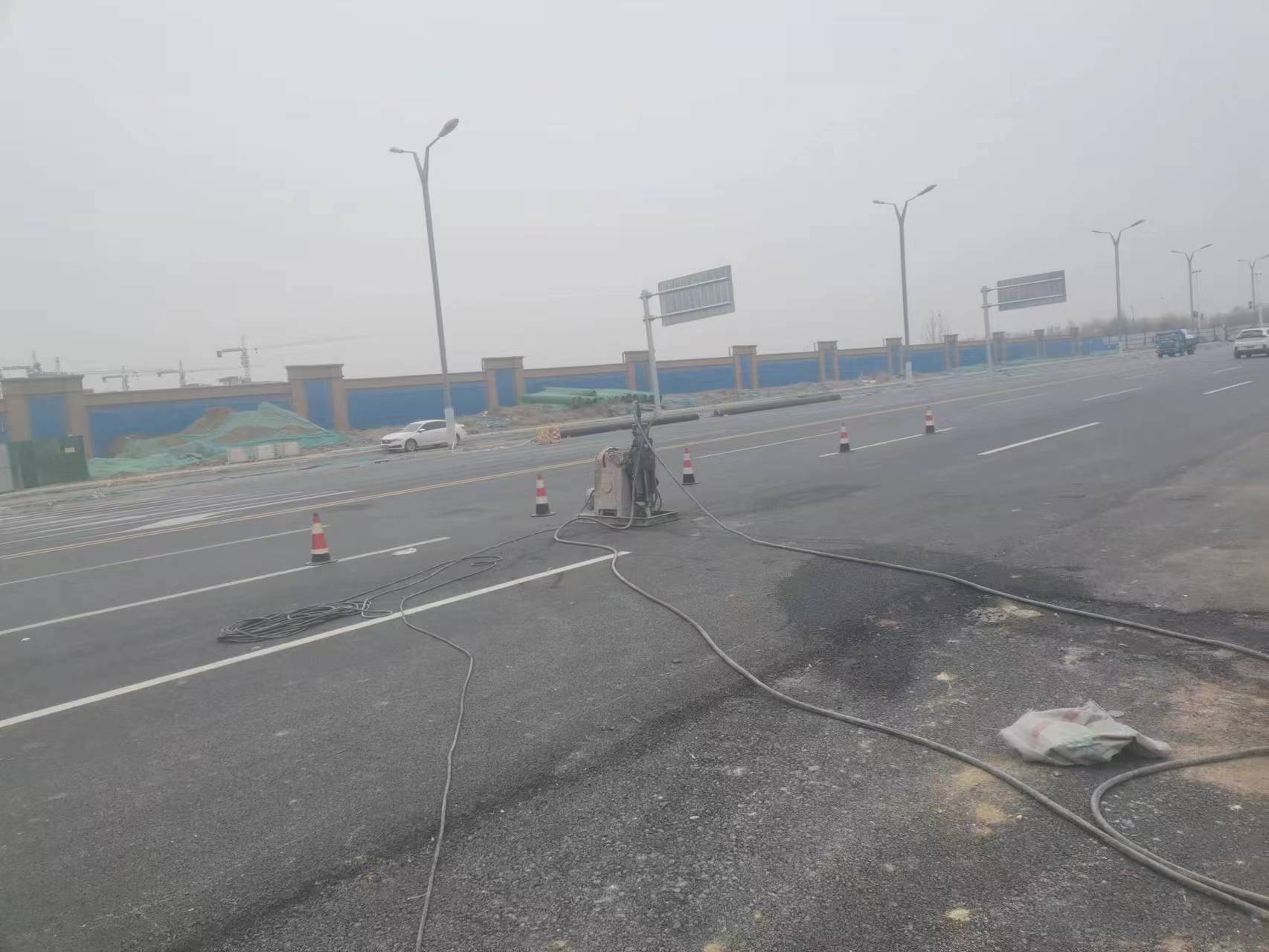 曲麻莱马路注浆