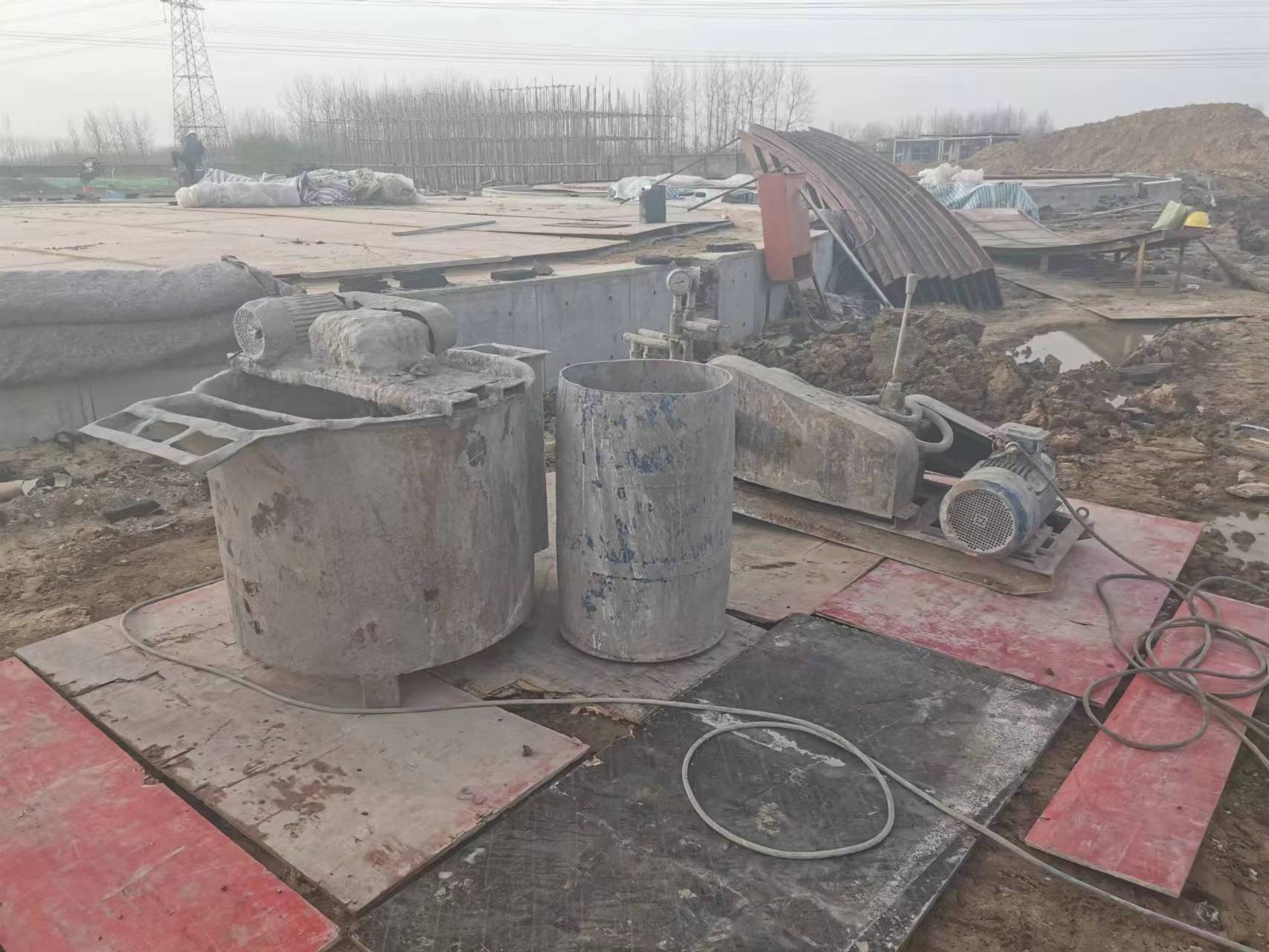 曲麻莱回填土注浆